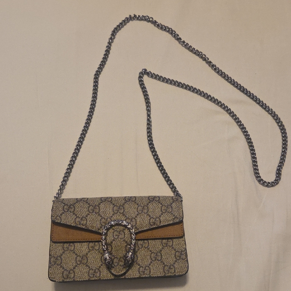 Gucci Beige and Tan MINI Crossbody Bag